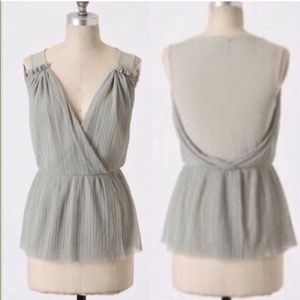 Anthropologie Deletta hidden valley sage  blouse S